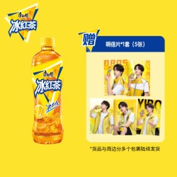 康师傅 冰红茶 无糖高纤冰红茶 500ml*15瓶+明信片套装