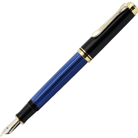 Pelikan 百利金 钢笔 M600 蓝色条纹 M尖 礼盒装