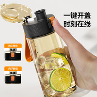 京东京造 PPSU材质 黑橙 550ml 吸管杯