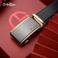 金利来 头层牛皮 自动扣 男士皮带