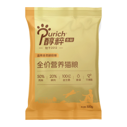 醇粹 金标鲜肉全营养猫粮 500g