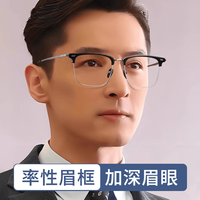 凯米 U2高清防油污1.74超薄 近视眼镜片*2片+时尚镜框多款可选