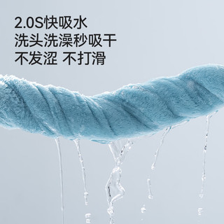京东京造 10A抗菌新疆棉毛巾 灰+蓝 2条装