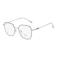 米奇啵啵 5028银黑 防蓝光 1.67MR(400-600度) 半框眼镜