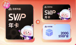 百度网盘 SVIP会员 13月+200G空间扩容