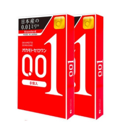 冈本 001 超薄标准款 安全套 16只（8只*2盒）