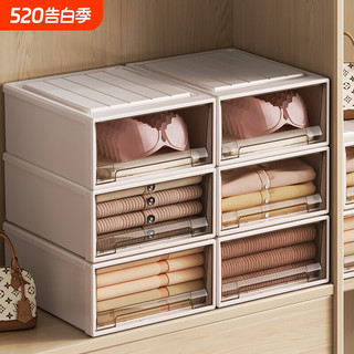 枣动 抽屉式整理箱 透明 收纳箱