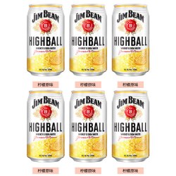 三得利 金宾嗨棒波本威士忌配制酒 苹果味 350ml*6罐