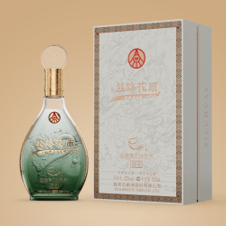 五粮浓香 丝路花雨 52度浓香型白酒 500mL 2瓶礼盒装