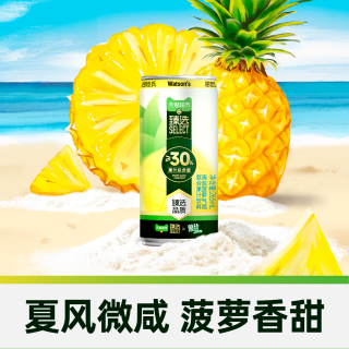 屈臣氏 菓汁先生海盐菠萝复合果汁气泡水265ml*4