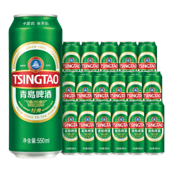 青岛啤酒 经典拉格啤酒 550ml*18听