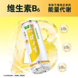 健力宝 臻选纤维百香果味无糖电解质功能饮料