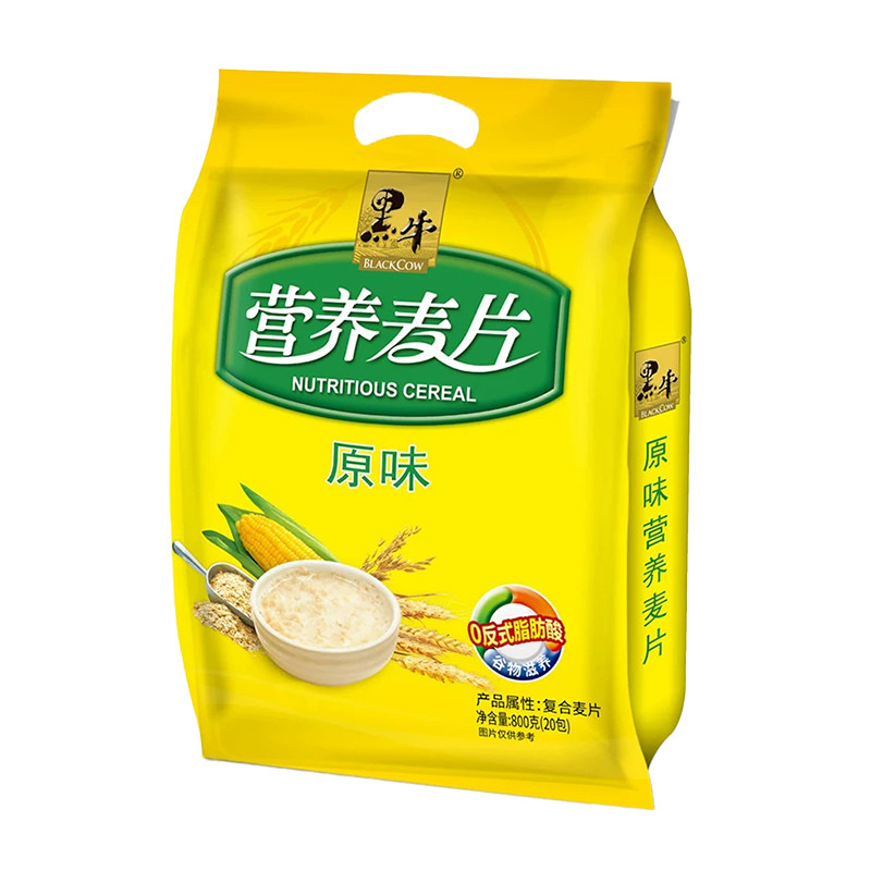 黑牛 经典原味营养麦片 800g 冲调饮品