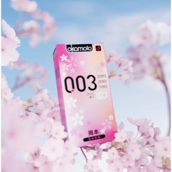 冈本 003白金系列 樱花款 超薄安全套14片