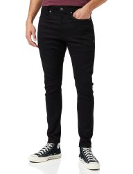 G-Star RAW 男士 D-STAQ 3D 修身牛仔裤,Pitch Black B964-a810,32W / 34L