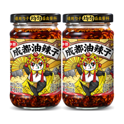 仲景 0防腐剂 成都油辣子 210g*2