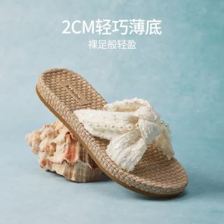 热风 度假风人字拖女鞋2026年夏季新款软底轻便凉拖外穿休闲拖鞋