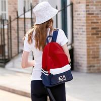 ELLE Active 运动户外开学季时尚撞色双肩背包轻便女双肩包便携