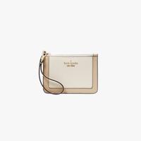 Kate Spade 春日焕新季 女士手持链卡包 LENA小号拼色鹅软石纹拉链