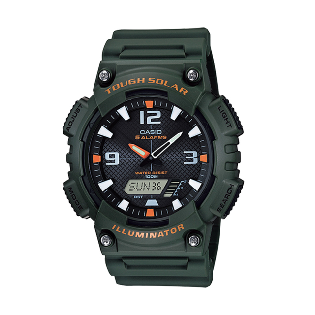 PLUS会员：CASIO 48.3毫米太阳能腕表 AQ-S810W-3A