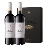 美贺庄园 西拉干红葡萄酒 份 750ml*2瓶 礼盒装