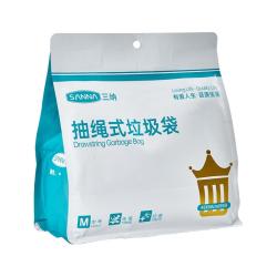 三纳 抽绳免撕抑菌驱蚊香味 垃圾袋