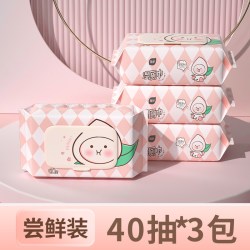 植护 桃叶精华湿厕纸 40片*5包