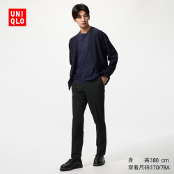 优衣库 易打理 男士长裤 09 黑色 82 /170/82A