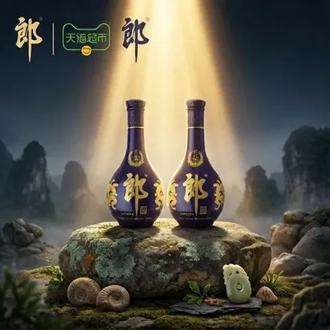 淘金币1146元、今日必买：郎酒 青花郎 酱香型白酒 53度 500ml*2瓶