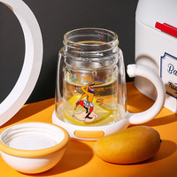 杯具熊 双层玻璃杯大圣黄色双层玻璃杯320ml