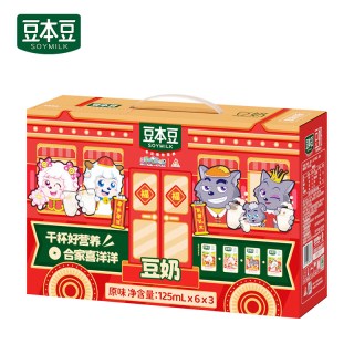 豆本豆 喜羊羊原味豆奶125ml*24盒