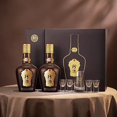 淘金币483.98元、今日必买：珍酒 珍十五珍藏 酱香白酒 53度 500ml*2瓶 礼盒