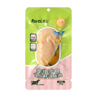 库卫 蒸煮宠物鸡胸肉即食水煮猫咪狗狗零食鱼油美毛靓毛补充营养增肥 蒸煮鸡小胸35g*1袋|运费贵