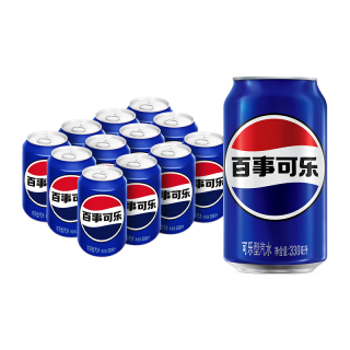 百事 可乐原味碳酸饮料330ml*12汽水饮料小罐聚会饮料整箱装