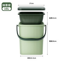 涤百家 加厚塑料 脸盆水桶套装