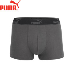 PUMA 男士内裤抑菌内胆平角底裤运动休闲四角短裤1条装 深灰色 1条