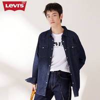 Levi's 【抗皱免打理】情侣牛仔长袖衬衫 85745-0002