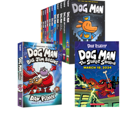 DOG MAN 神探狗狗 英文版原版全套13册 1-11册 12爆笑励志漫画内裤超人同系列6-12岁小课外阅读漫画 儿童英语启蒙绘本兴趣培养 学乐Scholastic出版 3-12岁美国学乐出版社