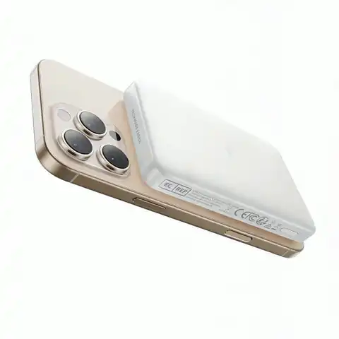 亿色 15W无线快充 磁吸充电宝  典雅白 5000mAh 3c认证