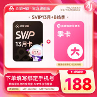 百度网盘 SVIP超级会员13个月+b站季卡