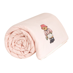 TEENIE WEENIE 小熊夏凉被子100%棉花填充夏被A类单人夏天薄空调被子150*200cm粉