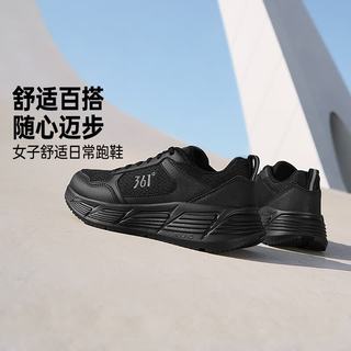 361° 网面透气软底防滑 曜石黑/奢华金 38 跑鞋
