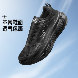 361° 网面透气软底防滑 曜石黑/奢华金 38 跑鞋