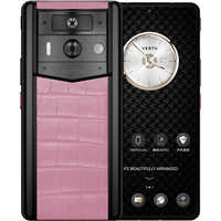 VERTU META AI智能体 黑陶樱花粉高定款 12GB+1TB 5G手机