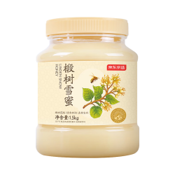 京东京造 东北黑蜂椴树雪蜜 纯蜂蜜 1500g