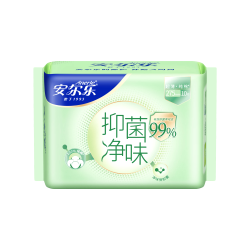 安尔乐 抑菌净味超薄纯棉日用卫生巾275mm10片装
