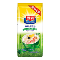 西麦 有机燕麦片1050g袋装 即食免煮冲饮谷物营养早餐有机麦片 品尝包60g*1袋