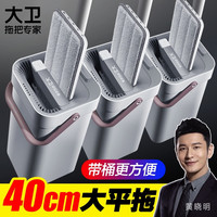大卫 干湿两用免洗平板拖把