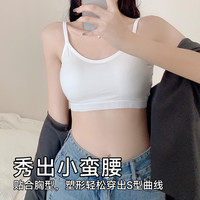 可斐无痕内衣女士夏季薄款小胸聚拢细肩带浅灰XL