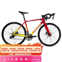 美利达 美利達（MERIDA）24款  幻影5D 公路自行车 碟刹 18速 培林花鼓 一体牙盘 仙阳红田丽黄 700*47 (身高155-170CM)